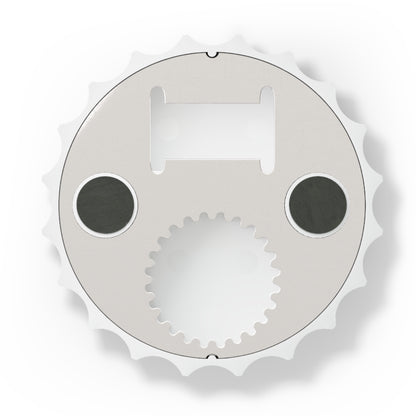 Retro Meeple Bottle Opener – Green and Blue Design – Perfect for Board Gamers and Game Nights