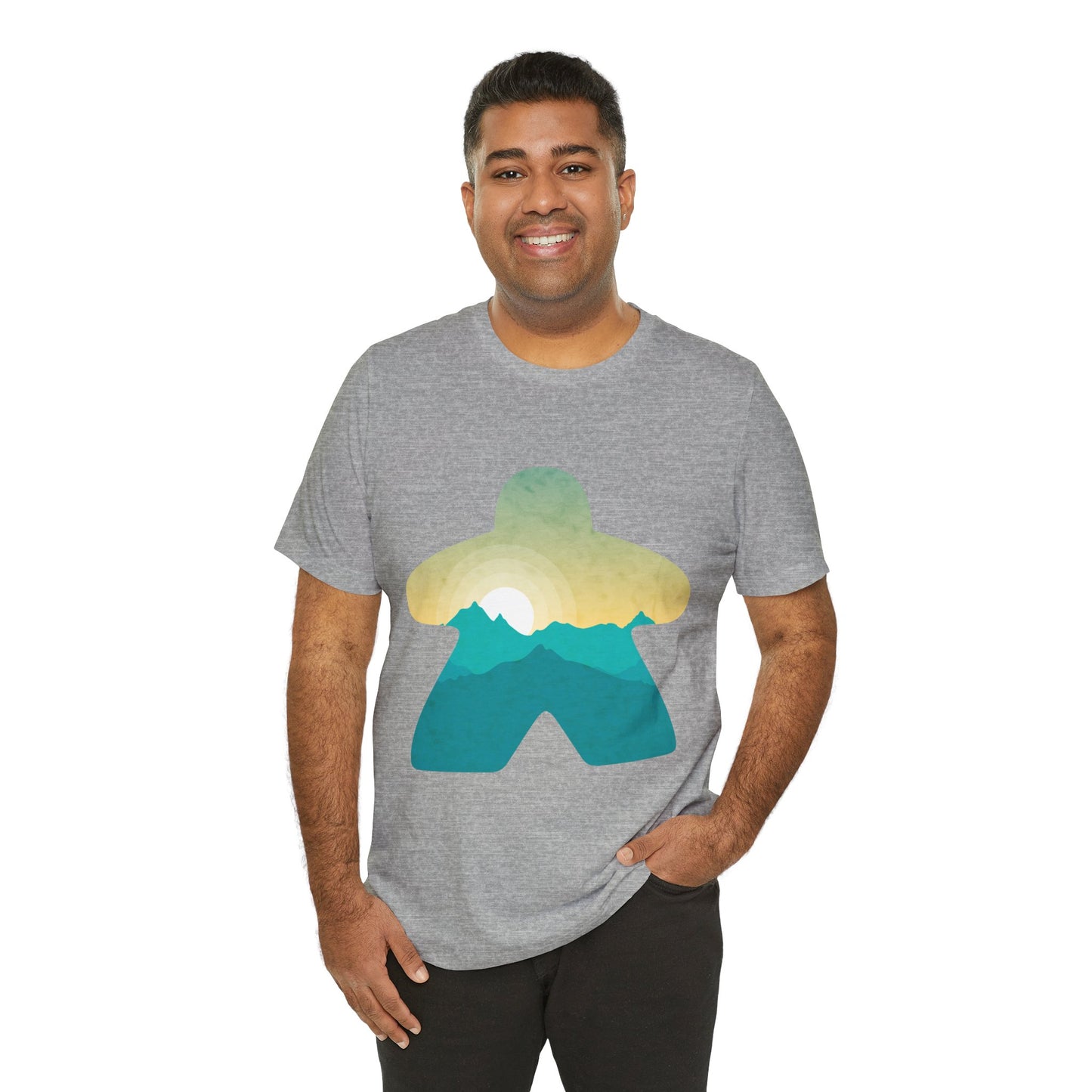 Mountain Sunrise Adventure - Meeple Tshirt