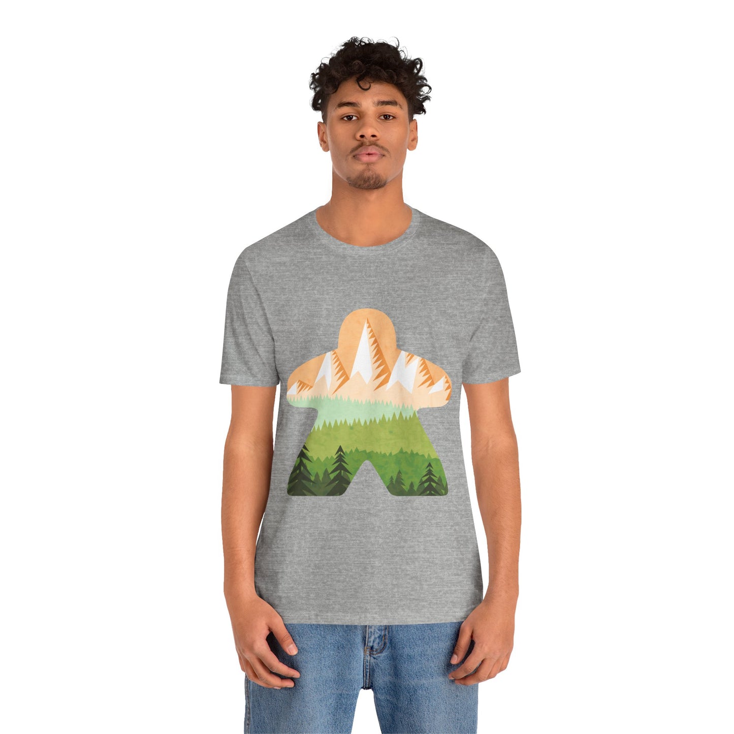 Orange Mountain Adventure - Meeple Tshirt