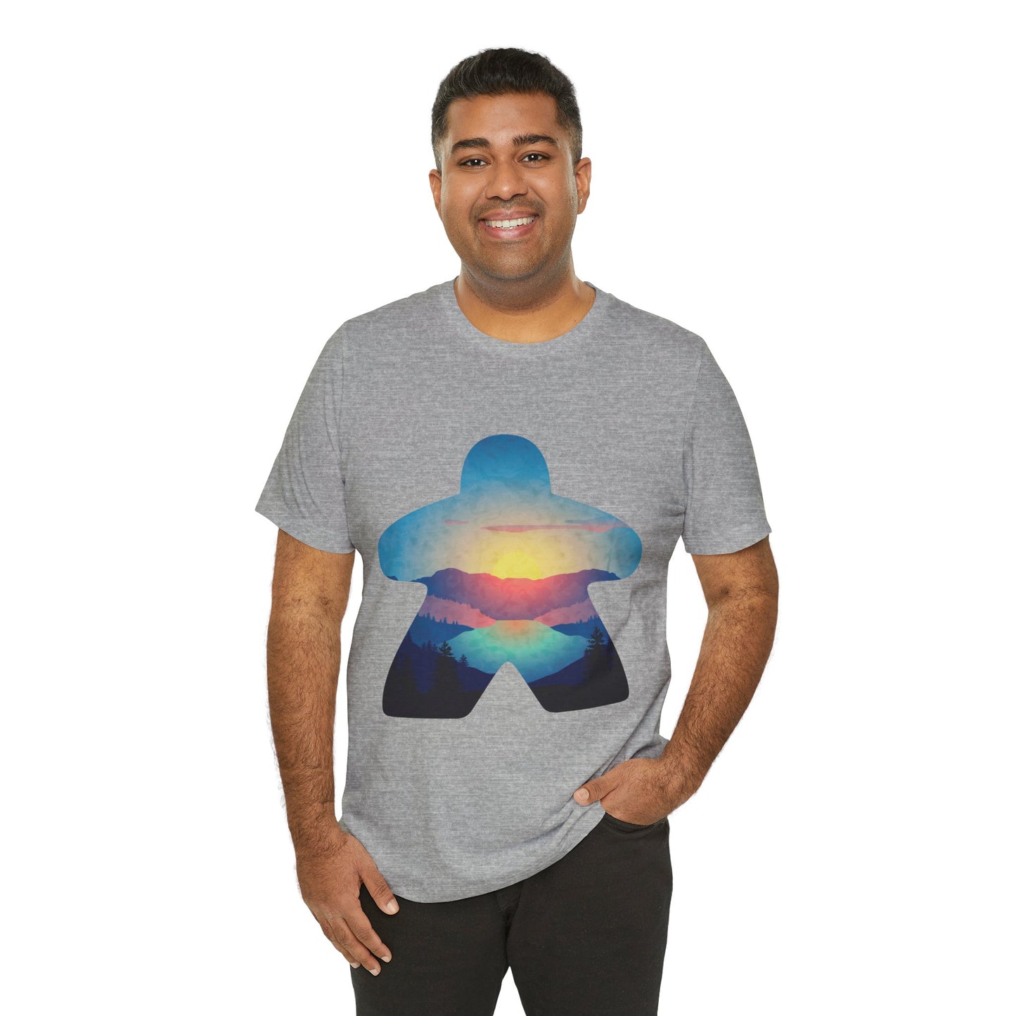 Blue Sunset Adventure - Meeple Tshirt