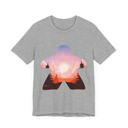 Mountain Sunset Adventure - Meeple Shirt