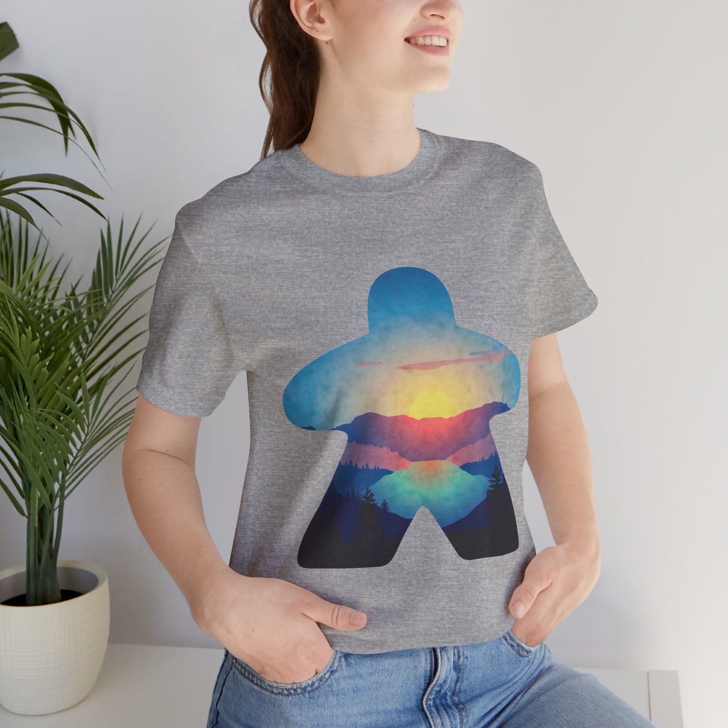 Blue Sunset Adventure - Meeple Tshirt