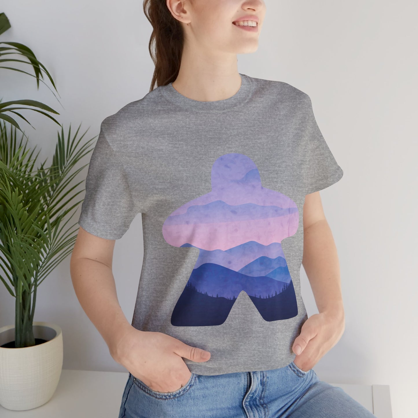 Purple Skies Adventure - Meeple Tshirt