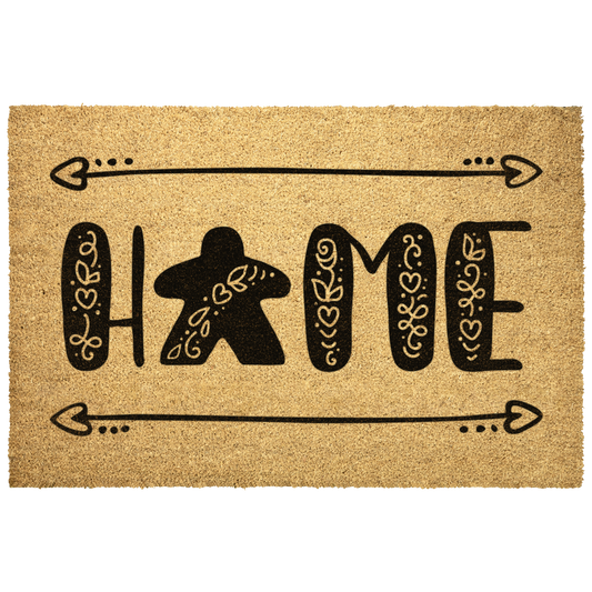 Board Game Meeple Home Door Mat