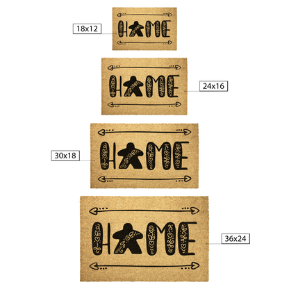 Board Game Meeple Home Door Mat