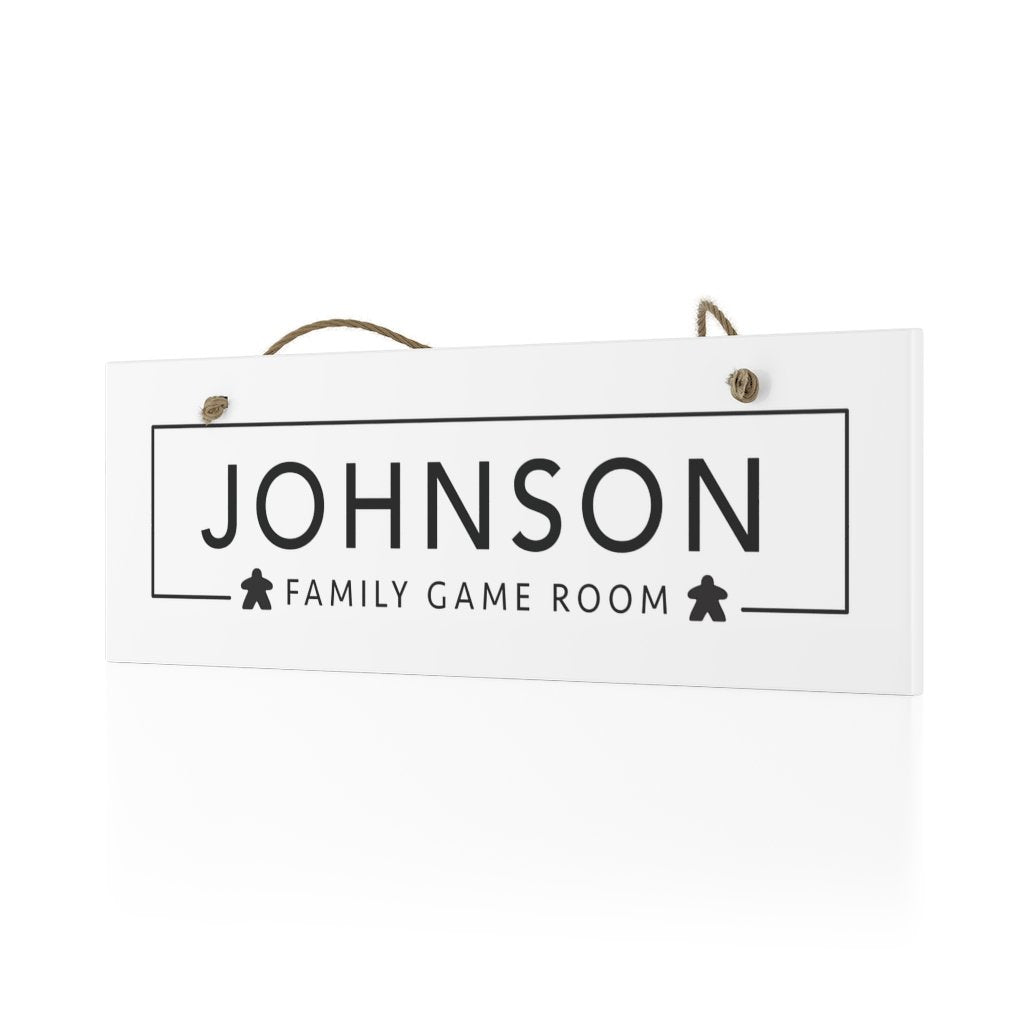 Family Board Game Room Sign