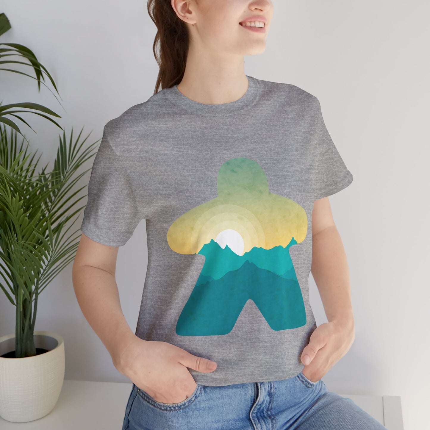 Mountain Sunrise Adventure - Meeple Tshirt