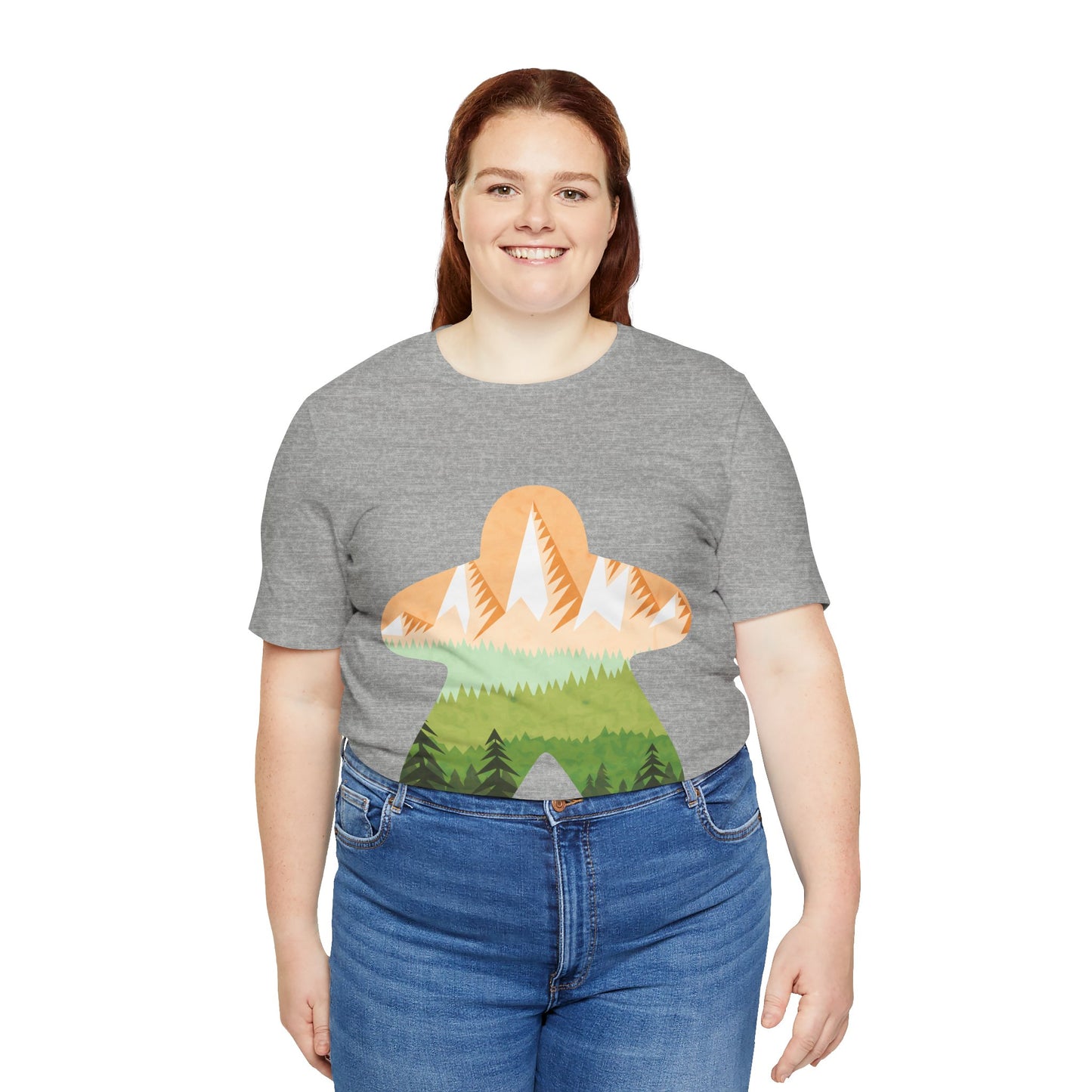 Orange Mountain Adventure - Meeple Tshirt