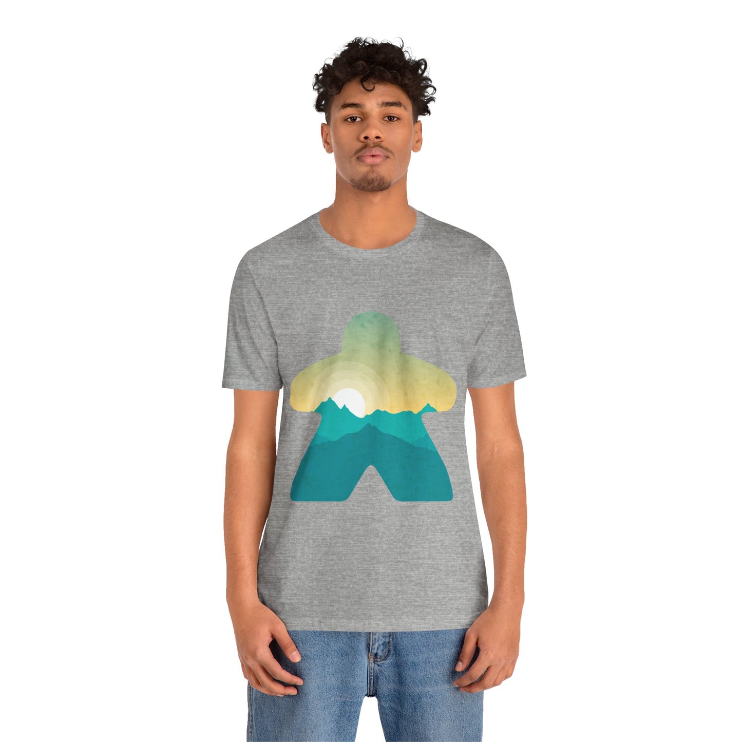 Mountain Sunrise Adventure - Meeple Tshirt