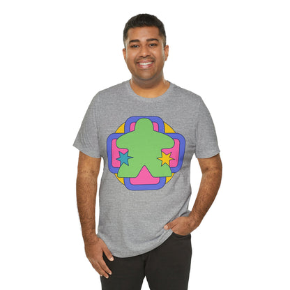 Retro Meeple Pattern Tshirt