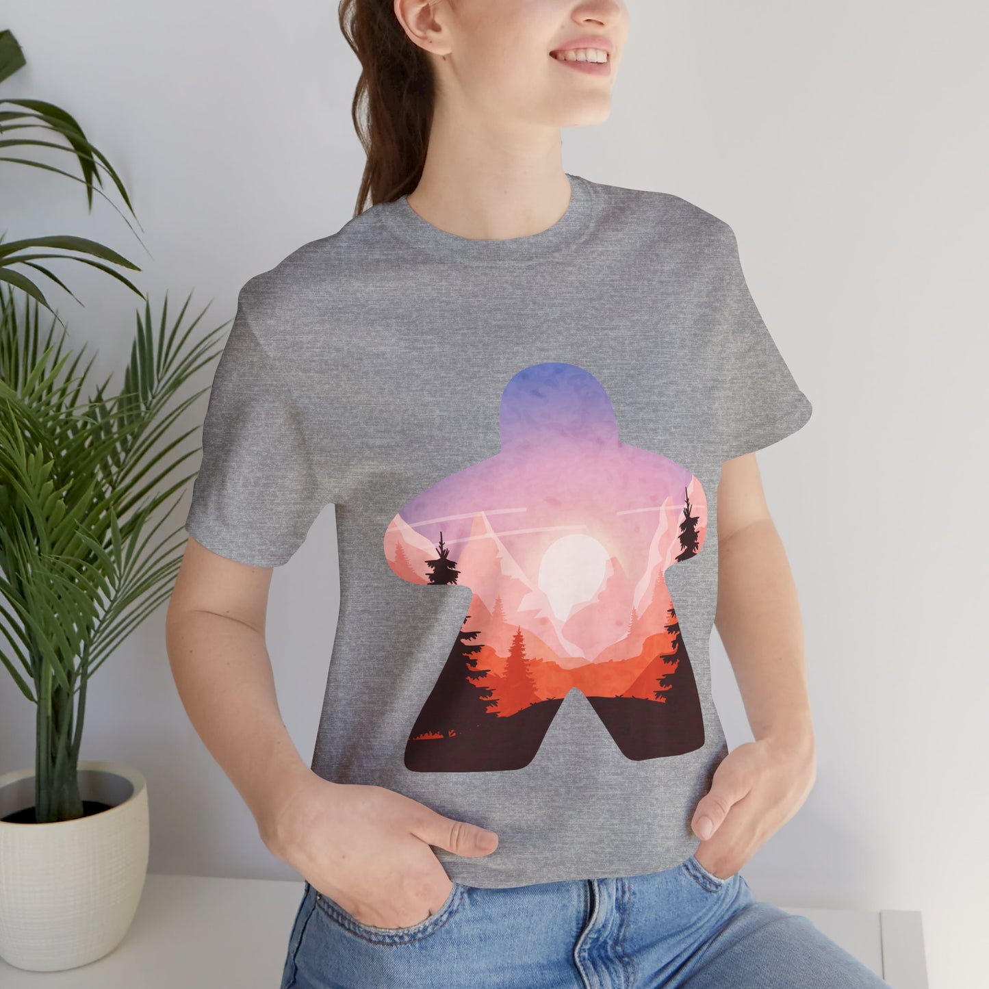 Mountain Sunset Adventure - Meeple Shirt