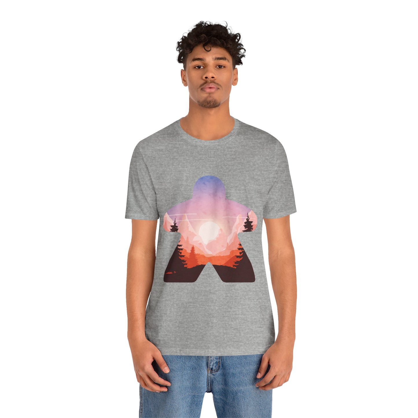 Mountain Sunset Adventure - Meeple Shirt