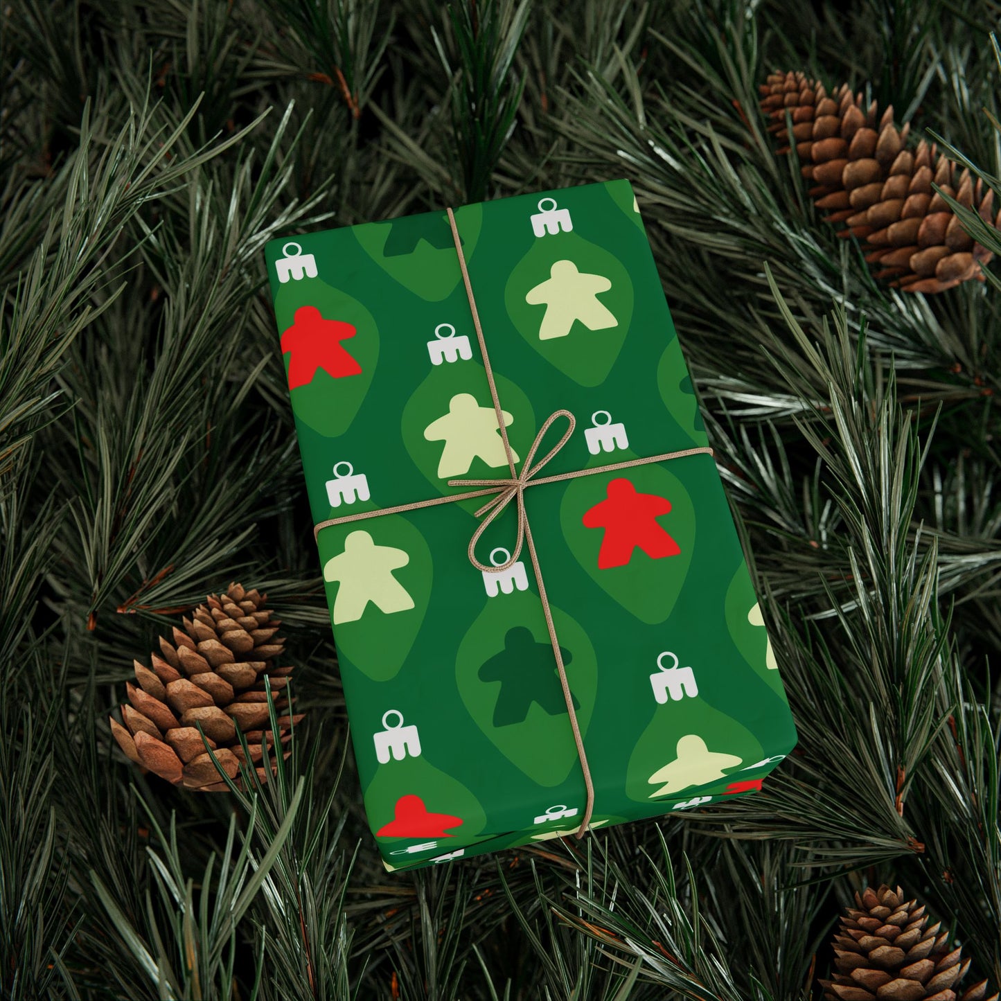 Meeple Ornament Wrapping Paper