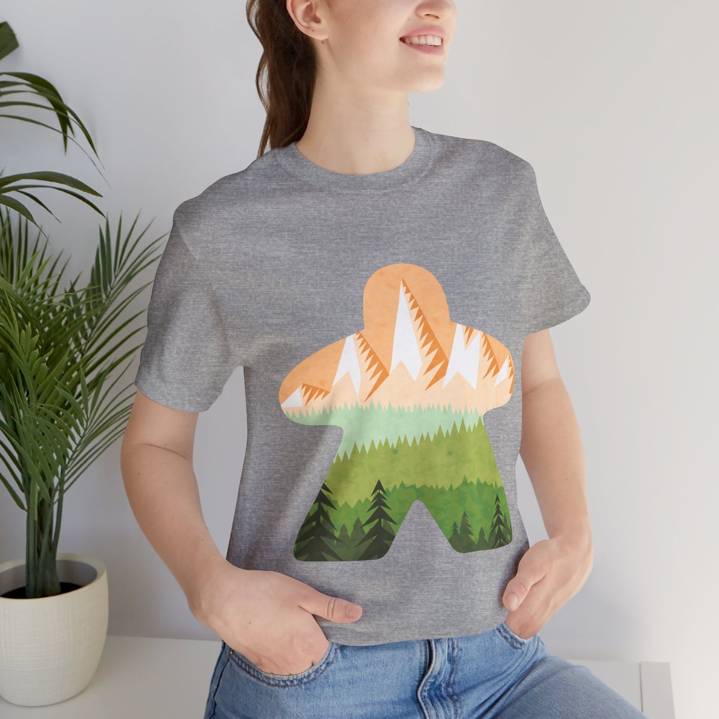 Orange Mountain Adventure - Meeple Tshirt