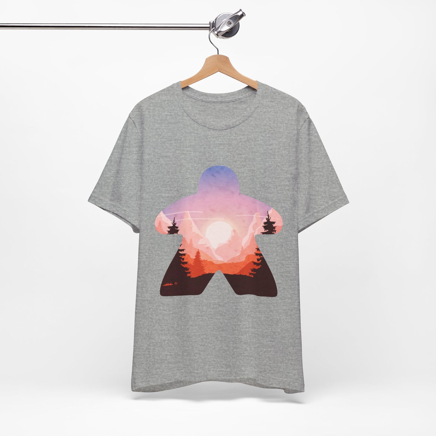 Mountain Sunset Adventure - Meeple Shirt