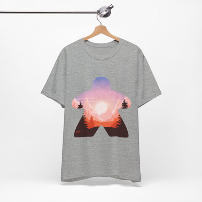 Mountain Sunset Adventure - Meeple Shirt