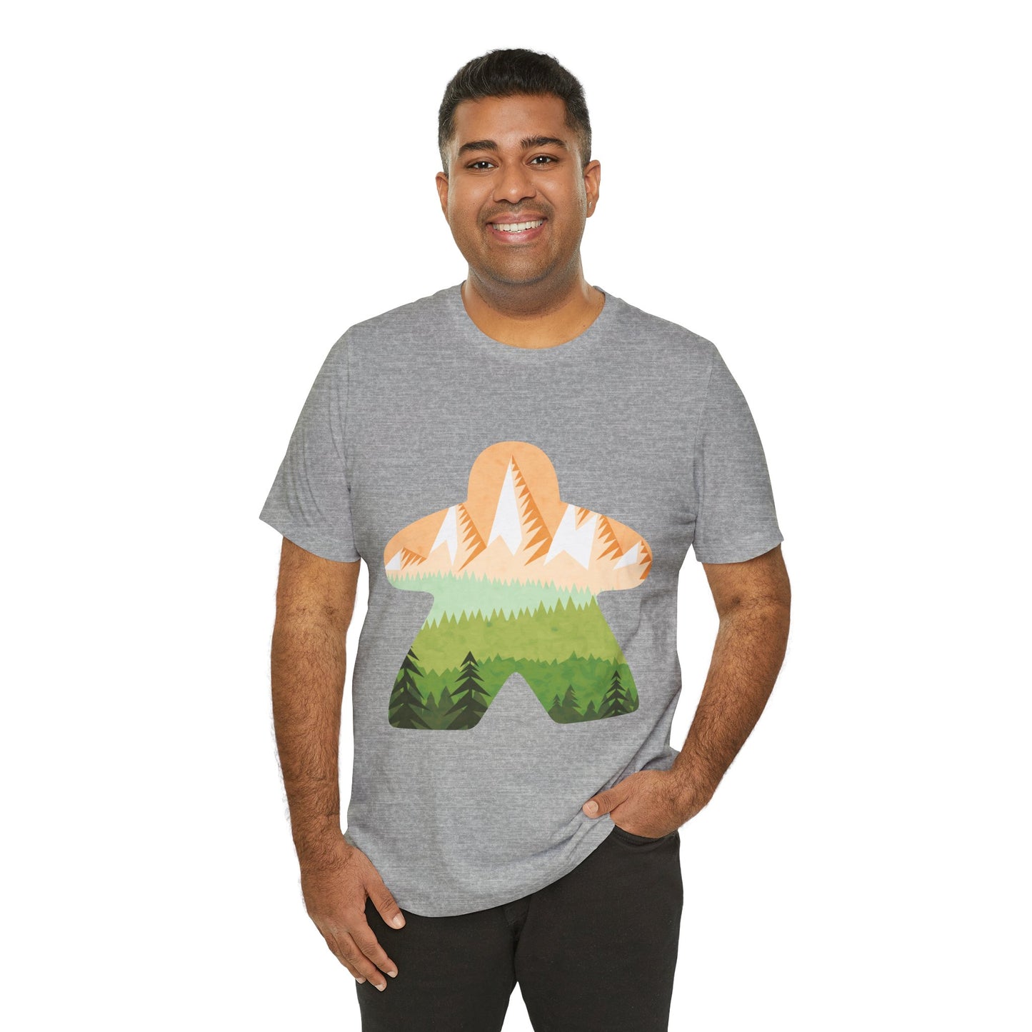 Orange Mountain Adventure - Meeple Tshirt