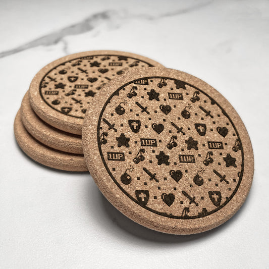 8bit Pattern Coaster Set