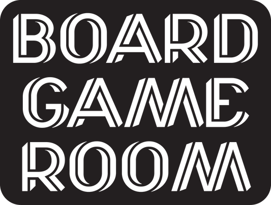 Rectangular Metal Board Game Room Sign