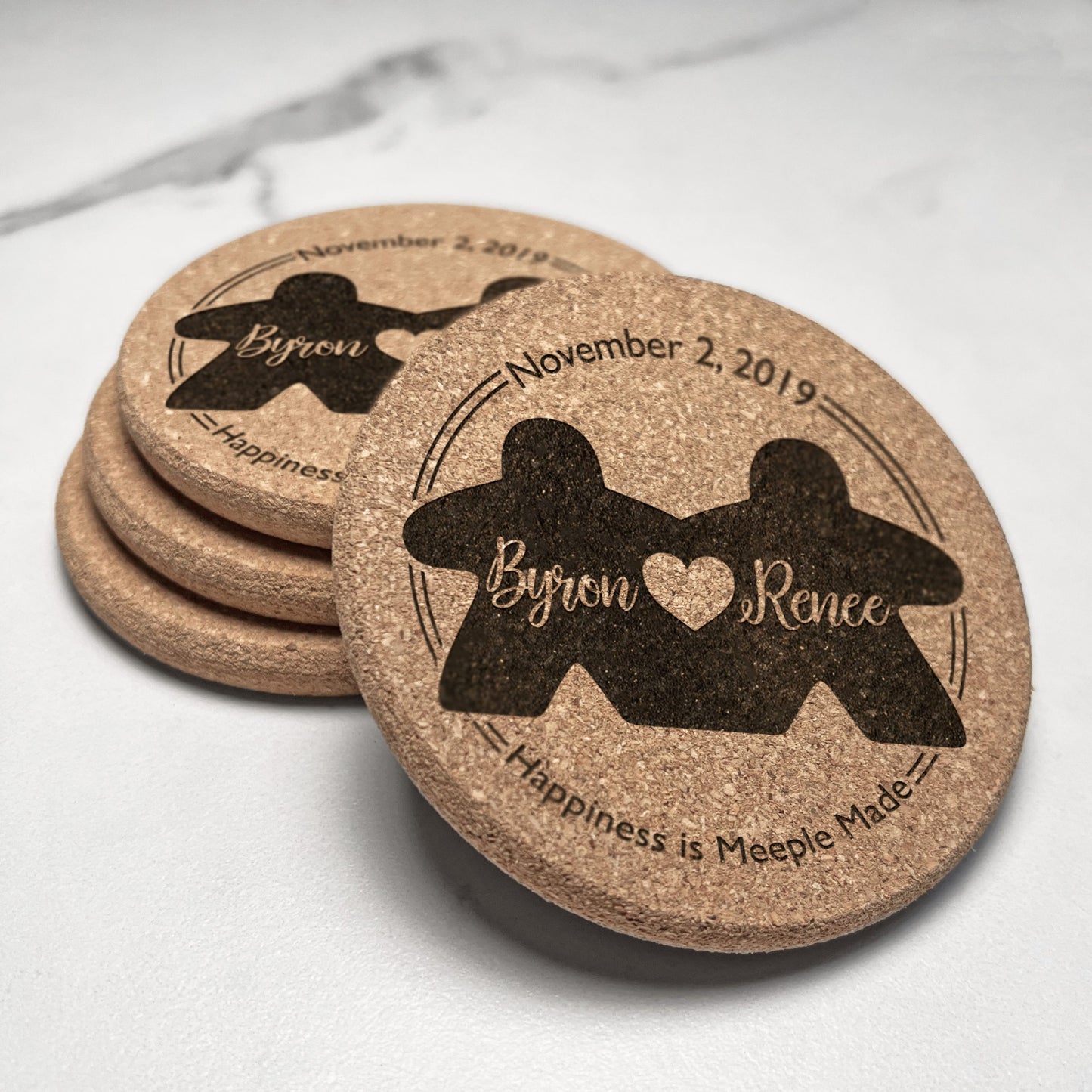 Meeple Wedding Coaster