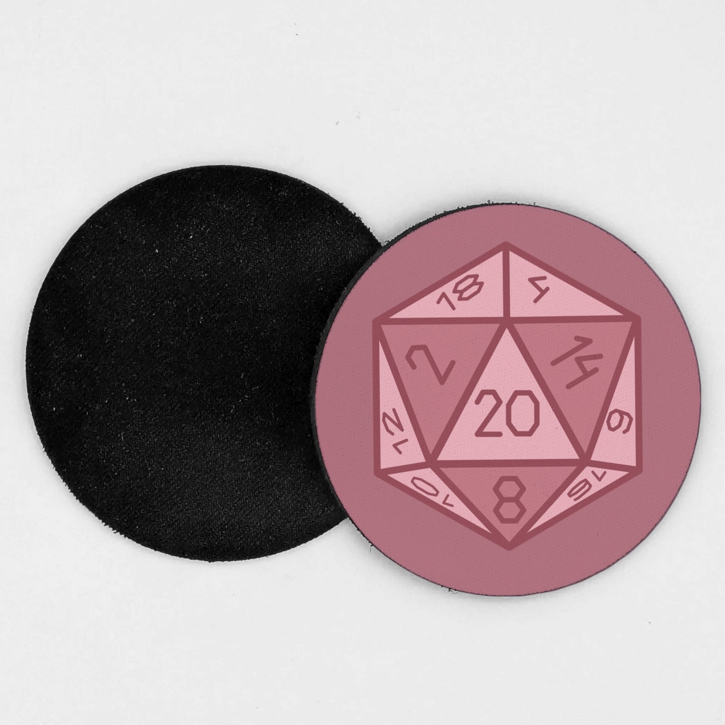 D20 Colorful Neoprene Coasters