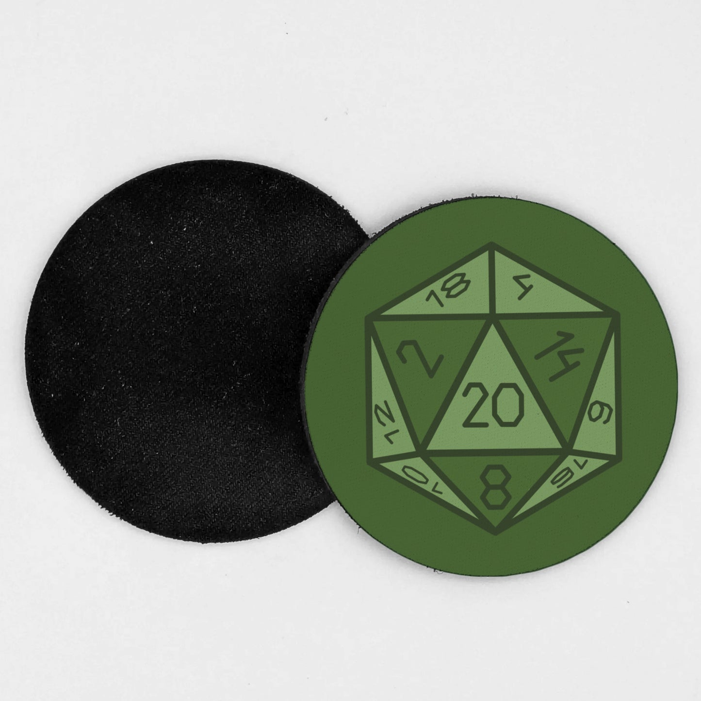 D20 Colorful Neoprene Coasters