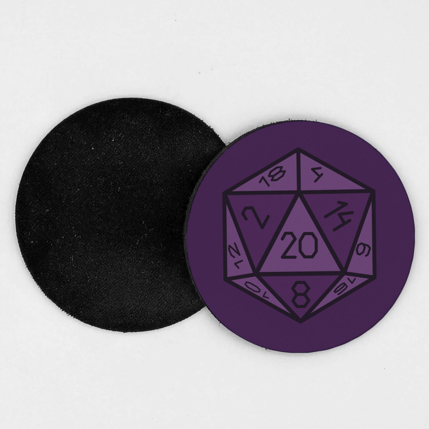 D20 Colorful Neoprene Coasters