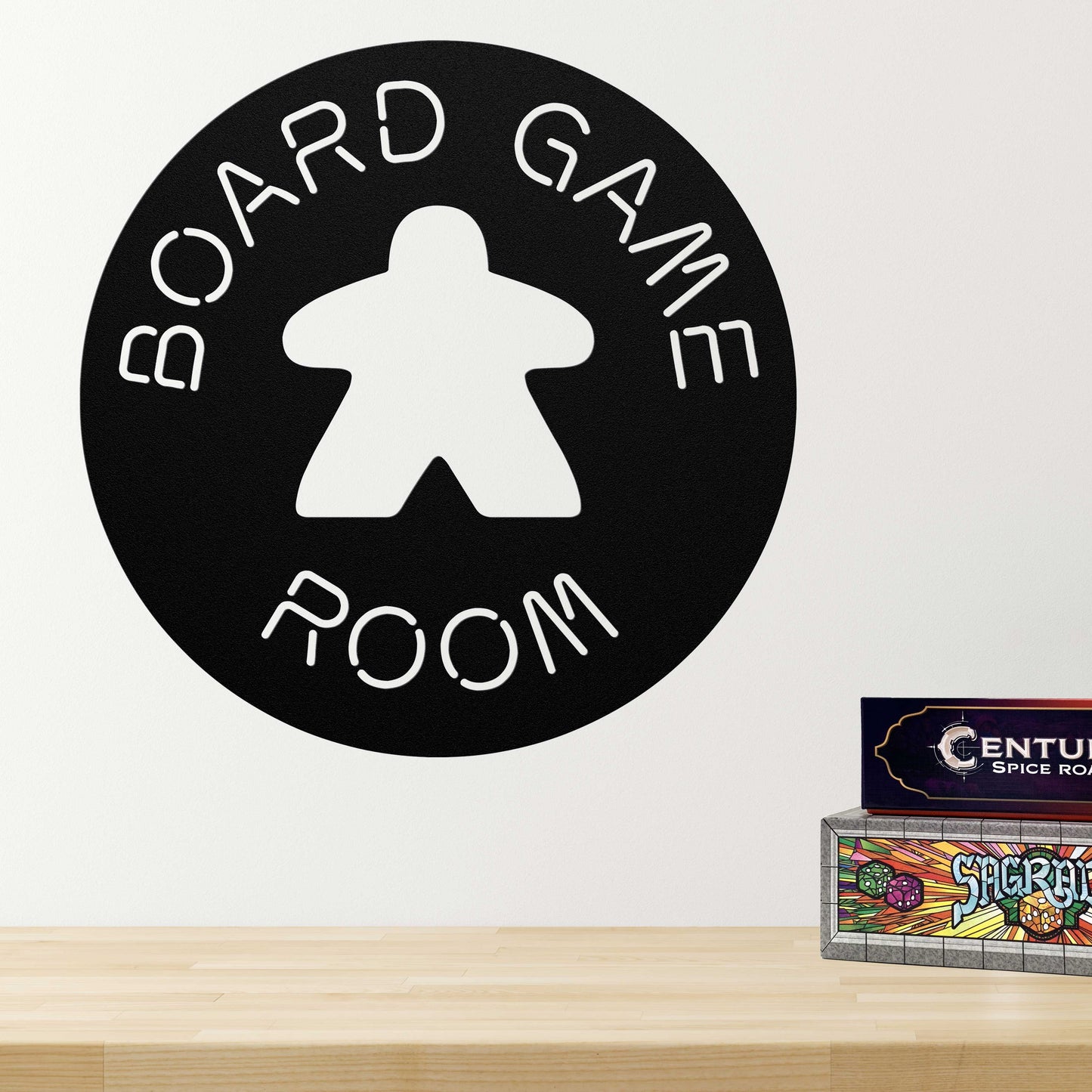 Sign - Board Game Room - Round