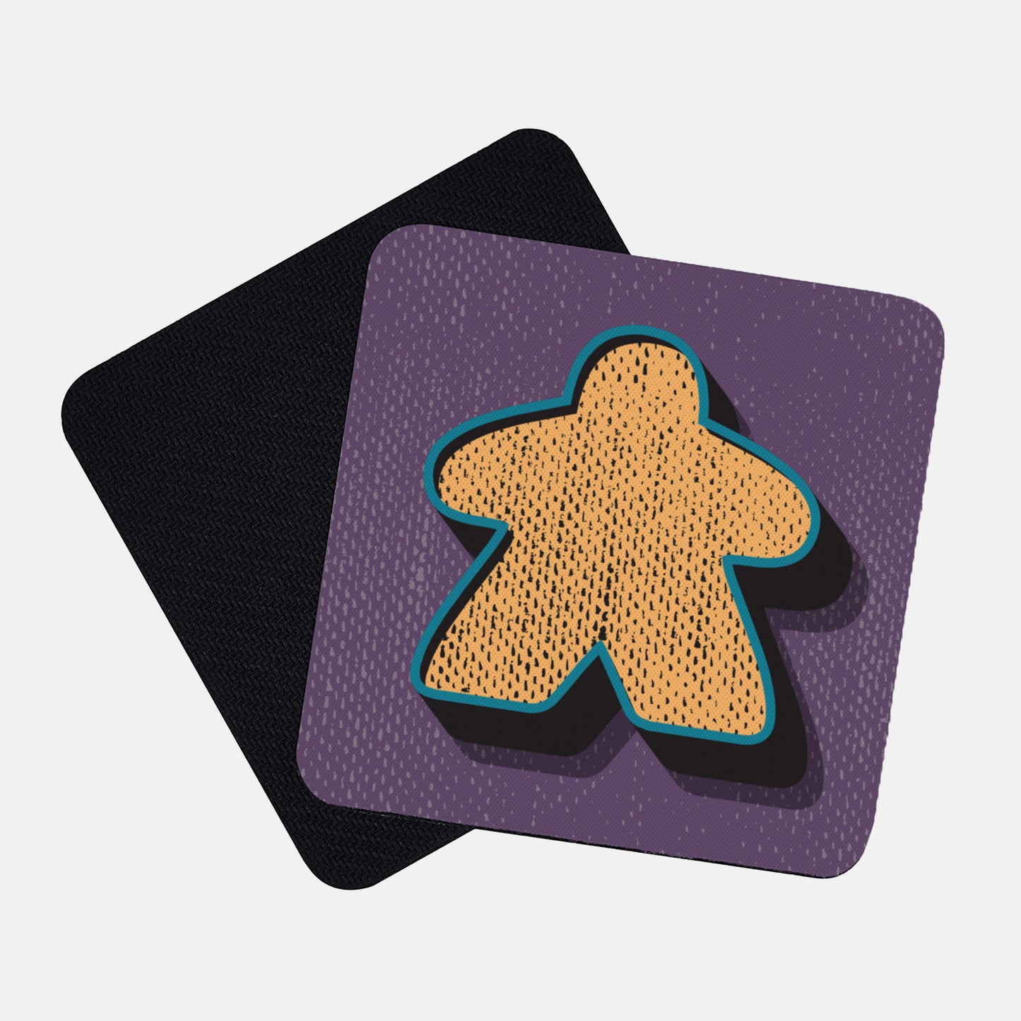 Retro Meeple Neoprene Coasters