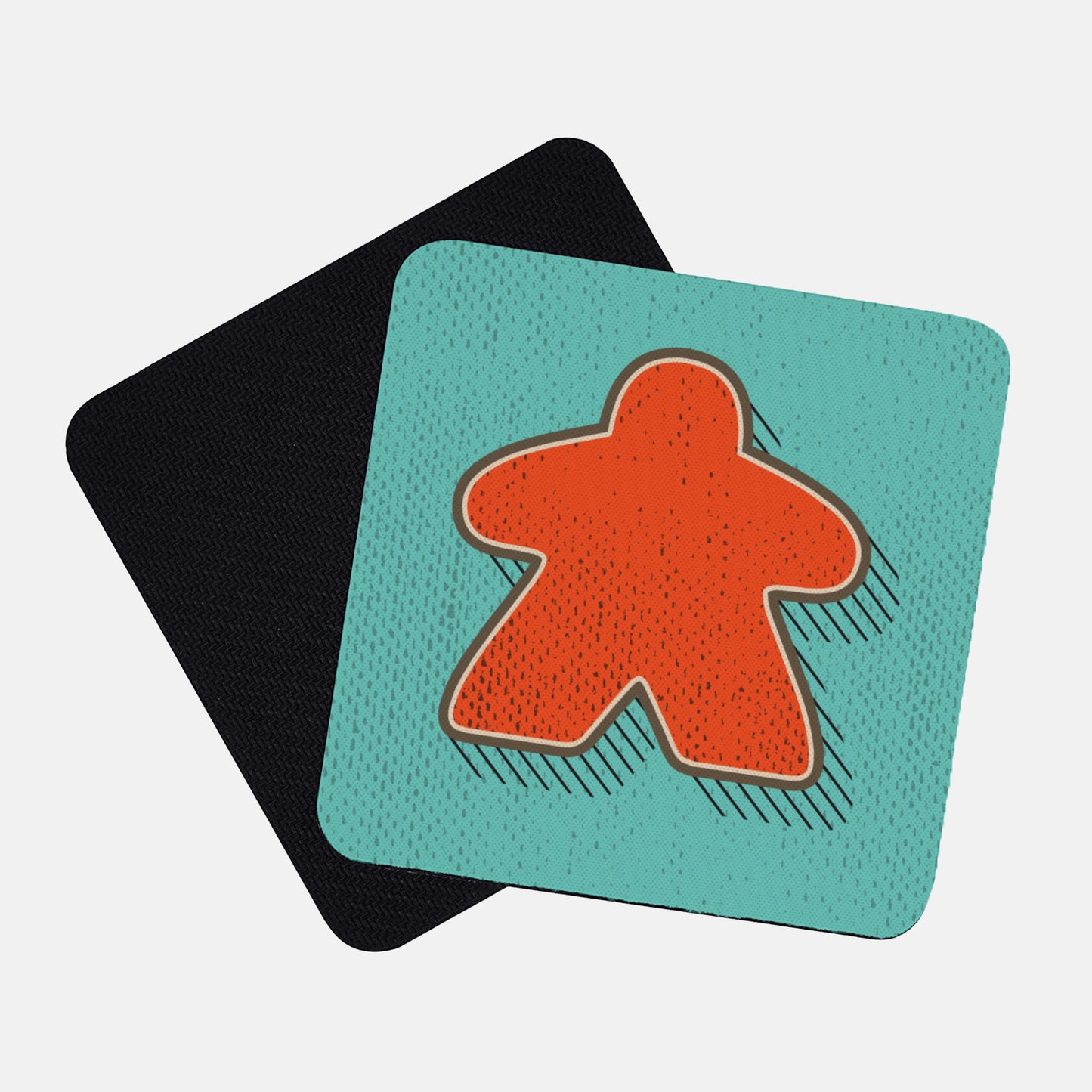 Retro Meeple Neoprene Coasters