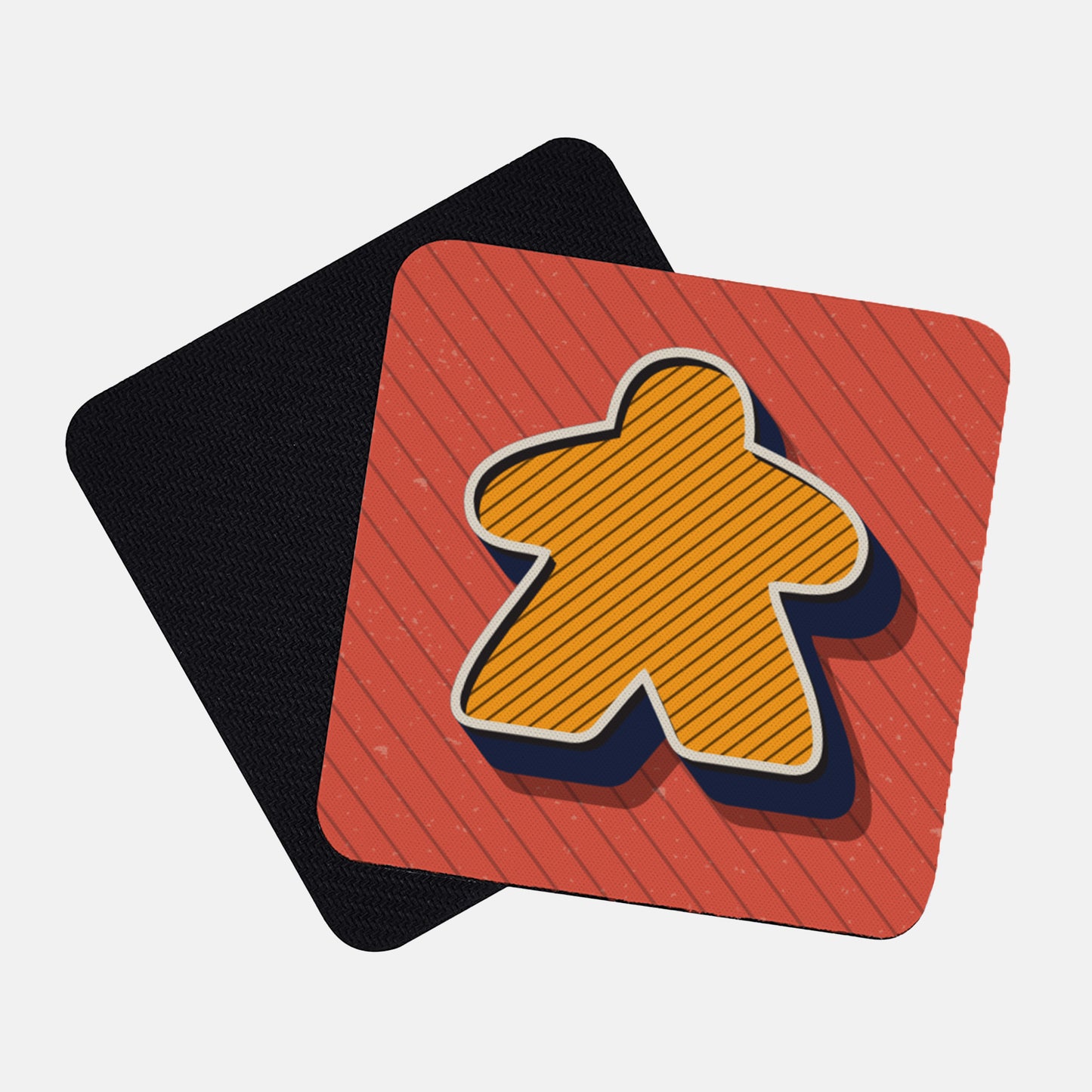 Retro Meeple Neoprene Coasters