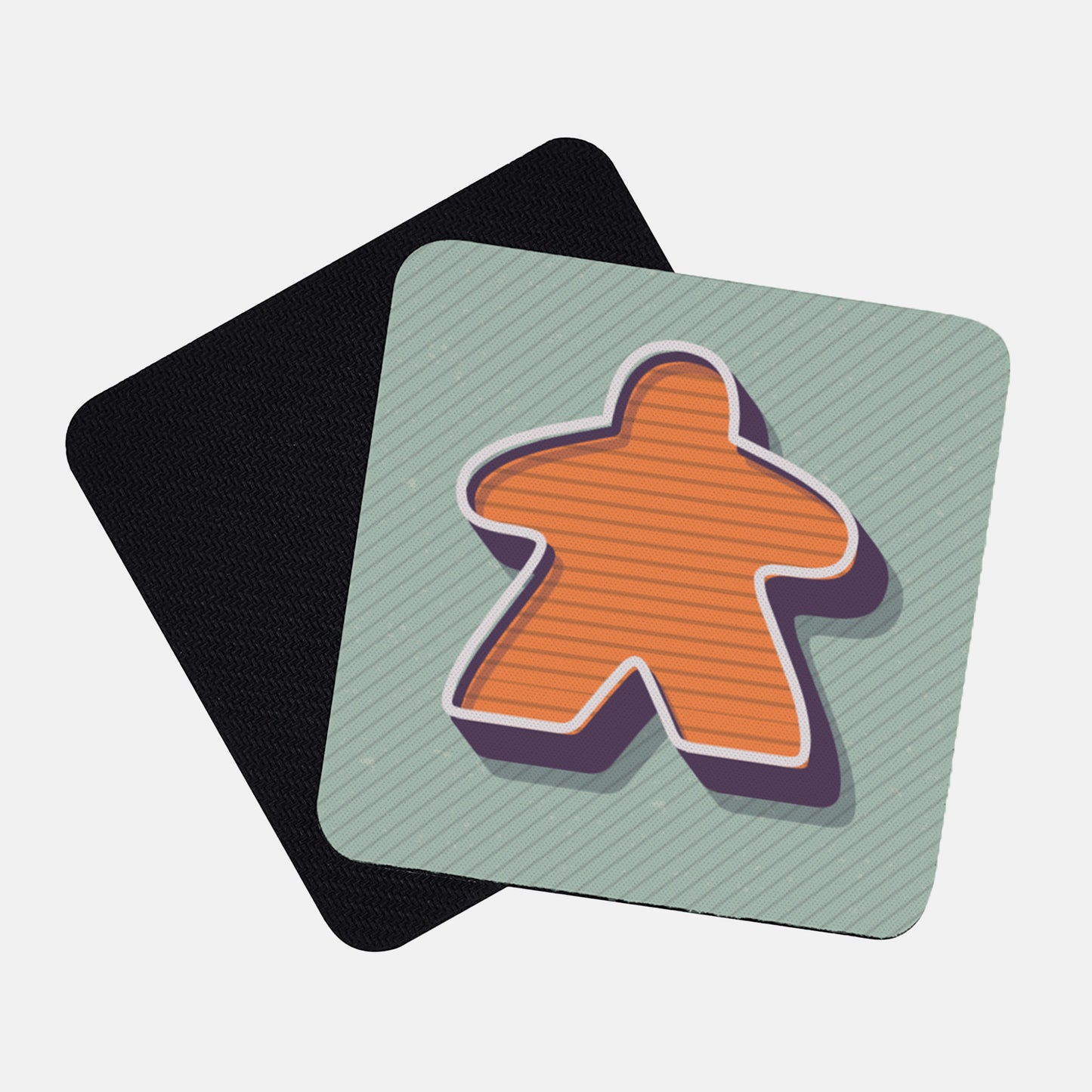 Retro Meeple Neoprene Coasters